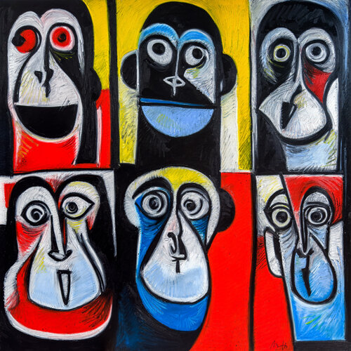Politicians On TV di Mario Henrique, Pittura in vendita su Singulart