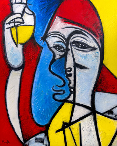The Loud Drinker di Mario Henrique, Pittura in vendita su Singulart