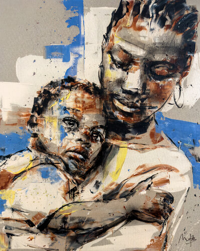 Maternitas van Mario Henrique, Schilderij te koop op Singulart