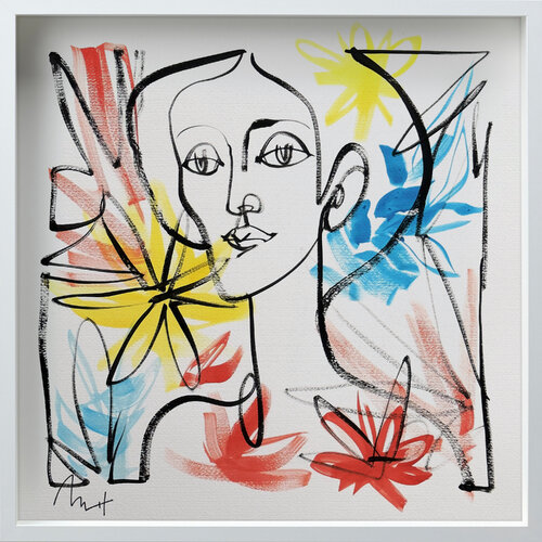 Untitled Portrait Drawing No. 4 (Framed) von Mario Henrique, Malerei kaufen auf Singulart
