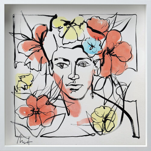 Untitled Portrait Drawing No. 9 (Framed) Mario Henrique