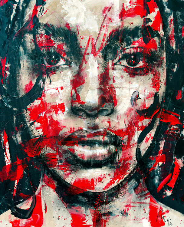 Portrait In Red Mario Henrique