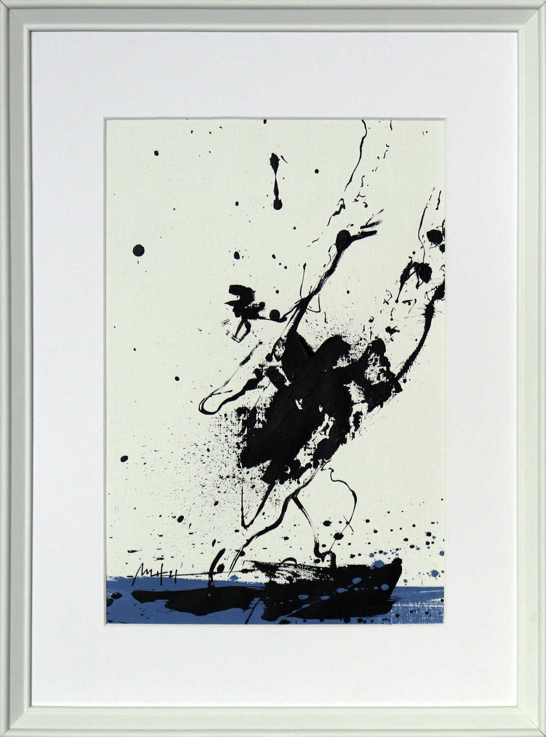 Spontaneous Ballerina No. 4, Blue Series III Mario Henrique Werk auf Papier zu verkaufen