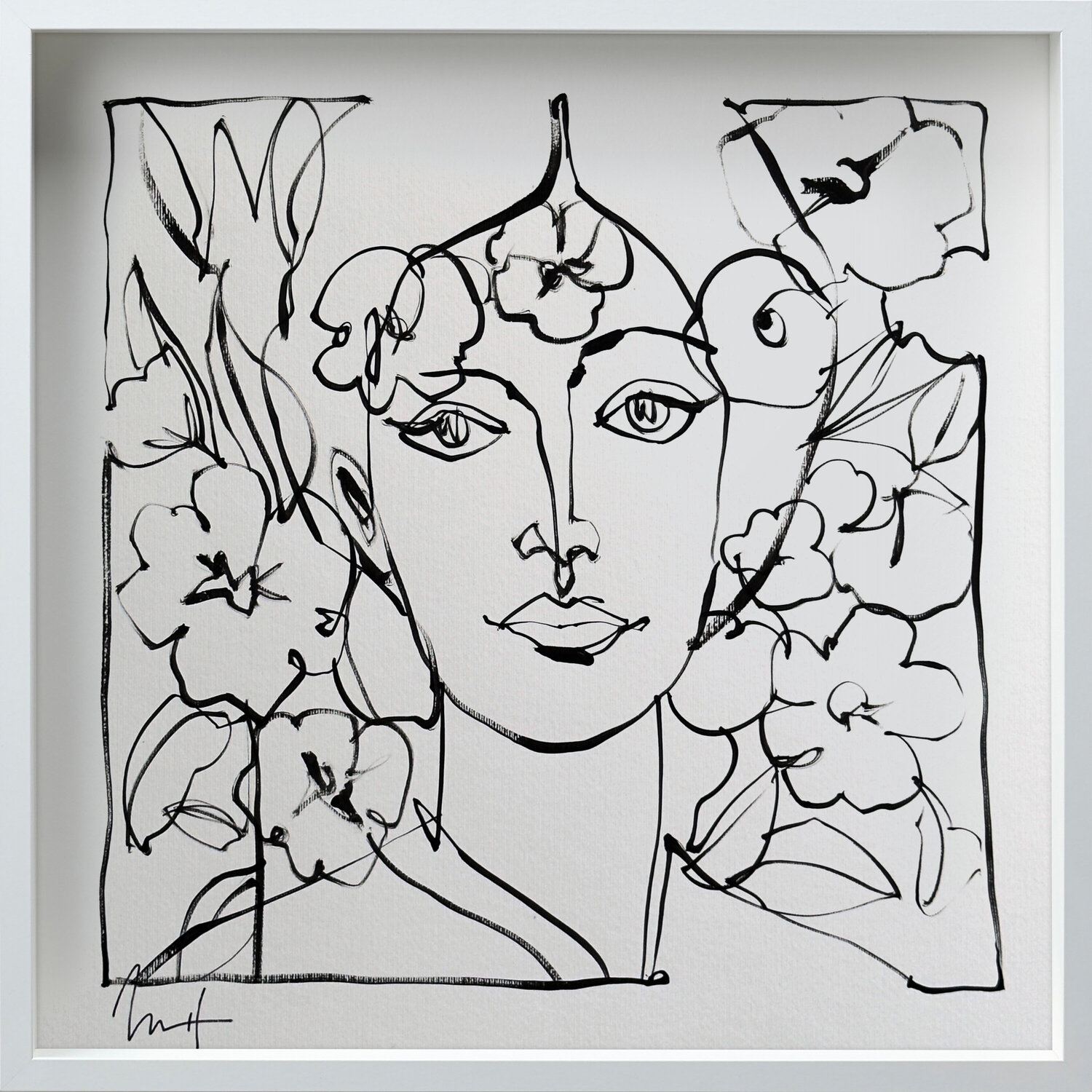 Untitled Portrait Drawing No. 6 (Framed) Mario Henrique