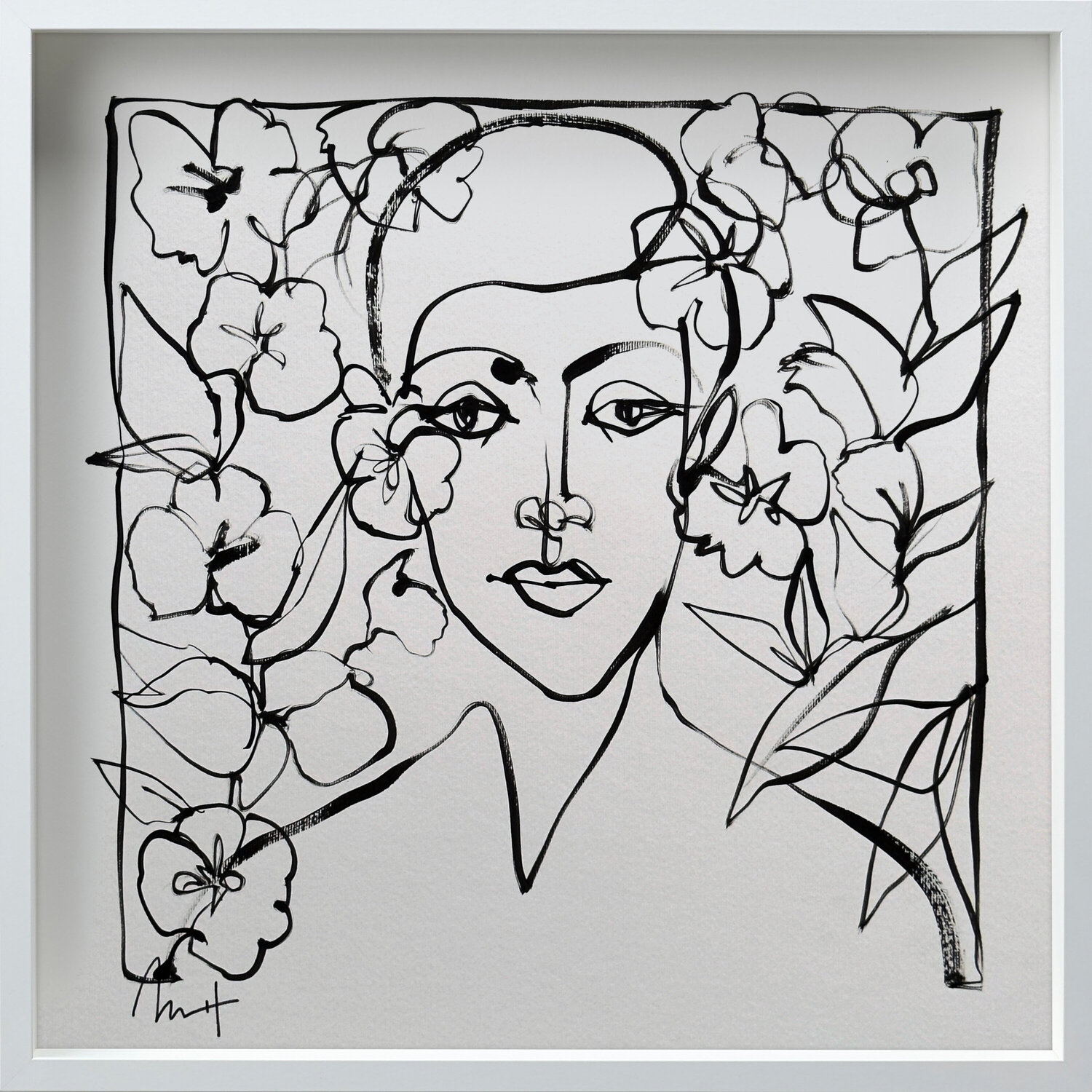 Untitled Portrait Drawing No. 8 (Framed) Mario Henrique