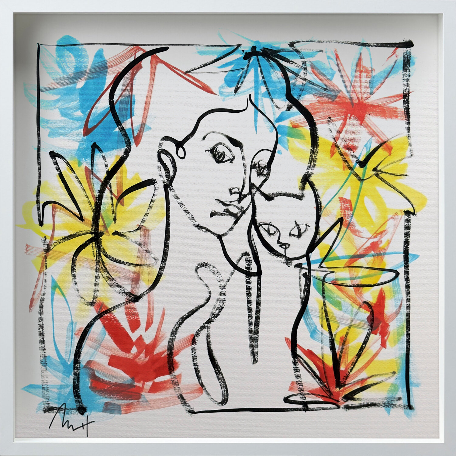 Untitled Portrait Drawing No. 10 (Framed) Mario Henrique