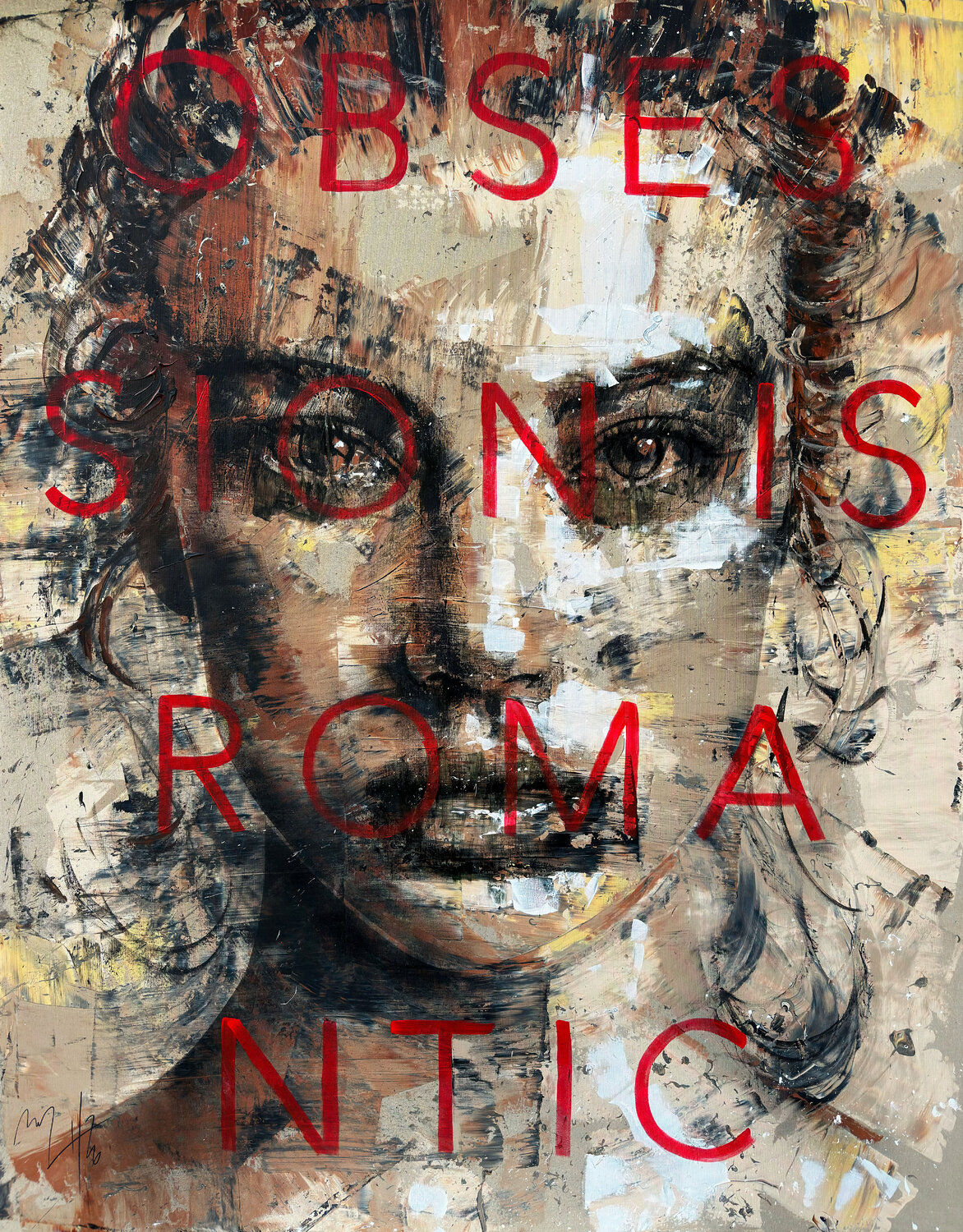 Obsession Is Romantic Mario Henrique Origineel schilderij te koop
