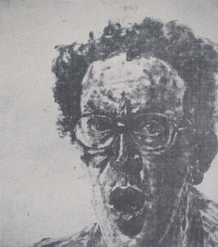 Autoportrait étonné Avigdor Arikha