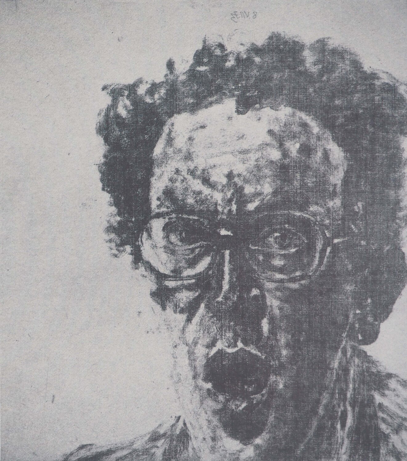 Autoportrait étonné Avigdor Arikha Druck zu verkaufen