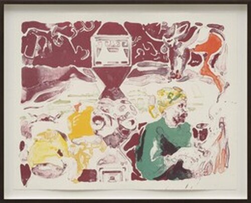 Ol Ngoroi Rock par Michael Armitage, Édition en vente sur Singulart