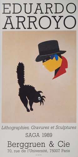 Homme au chapeau et écureuil by Eduardo Arroyo, Print for Sale on Singulart
