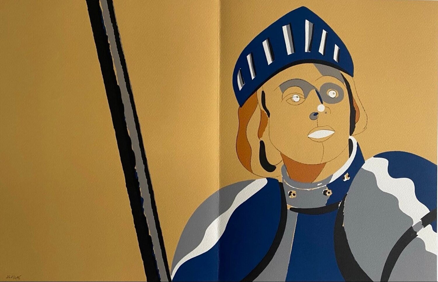 Commémoration de la mort de Jeanne d'Arc Eduardo Arroyo Druck zu verkaufen
