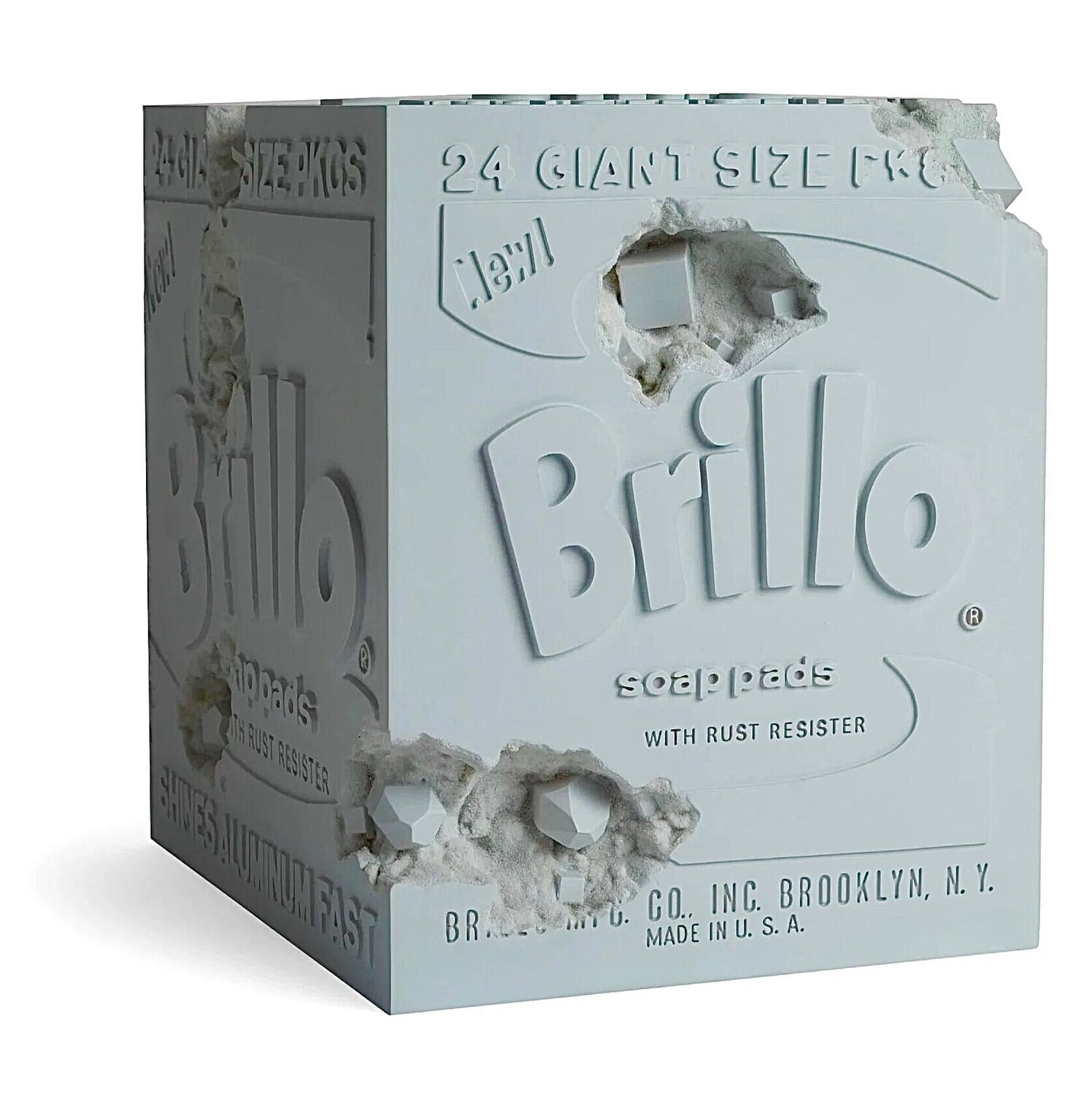 Eroded Brillo Box (Blue) Daniel Arsham