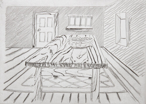 Wooden Table par Richard Artschwager, Édition en vente sur Singulart