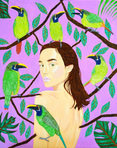 Végétale 2 van Victoria Stagni, Schilderij te koop op Singulart