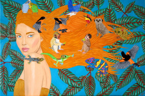 Take shelter 2 par Victoria Stagni, Peinture en vente sur Singulart