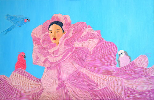 Mademoiselle Rose de Victoria Stagni, Pintura a la venta en Singulart