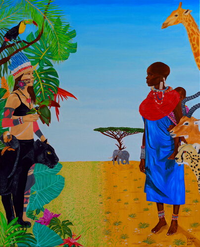 Sanctuaires van Victoria Stagni, Schilderij te koop op Singulart