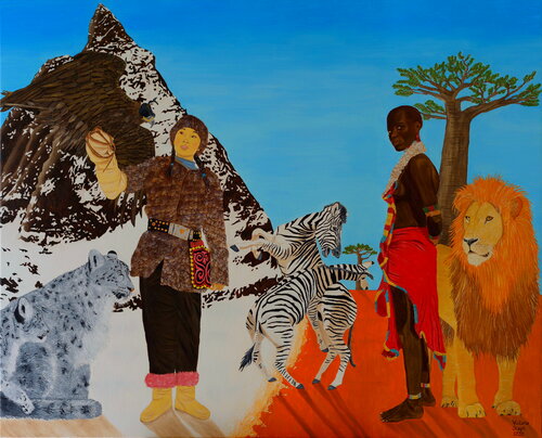 Sanctuaires 2 di Victoria Stagni, Pittura in vendita su Singulart