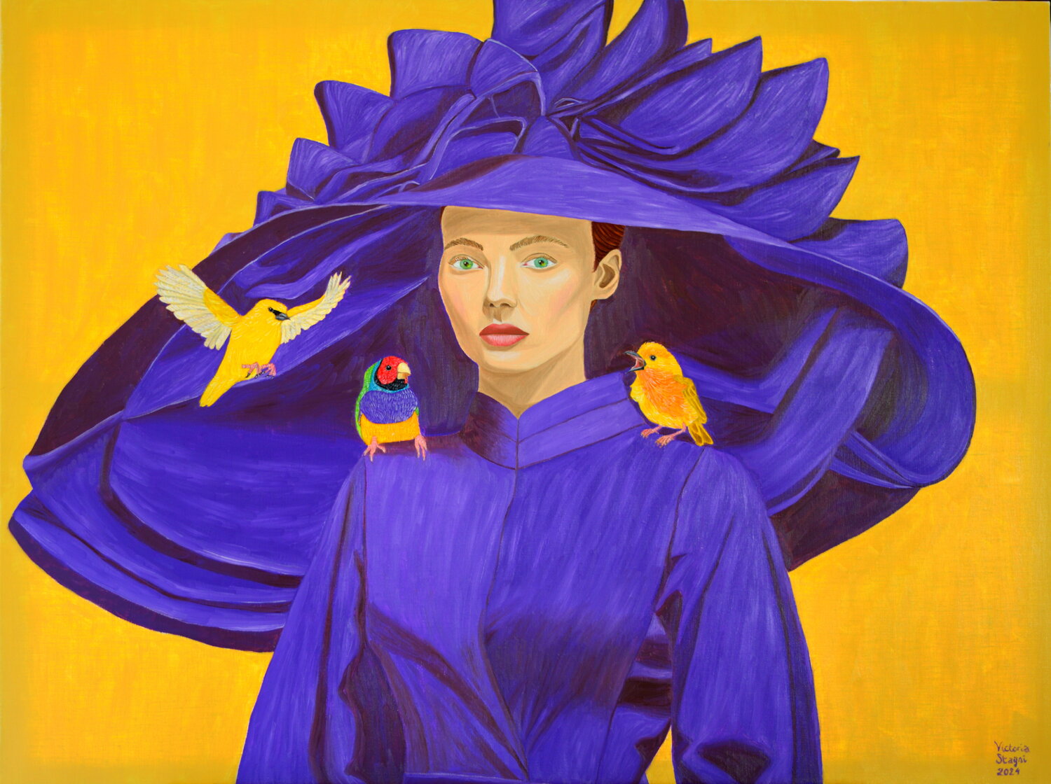Stunning violet Victoria Stagni