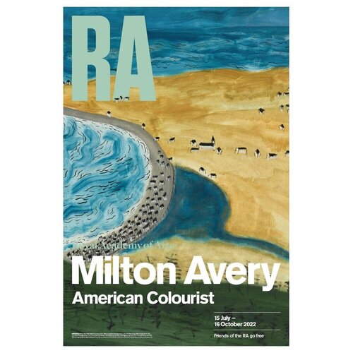 "Little Fox River" Royal Academy of Arts, London Poster,  FREE DOMESTIC SHIPPING by Milton Avery, Print for Sale on Singulart
