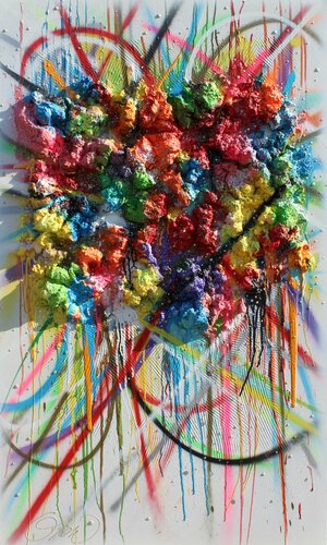 LES SPLENDEURS DU JARDIN D'EDEN von David Onen, Malerei kaufen auf Singulart