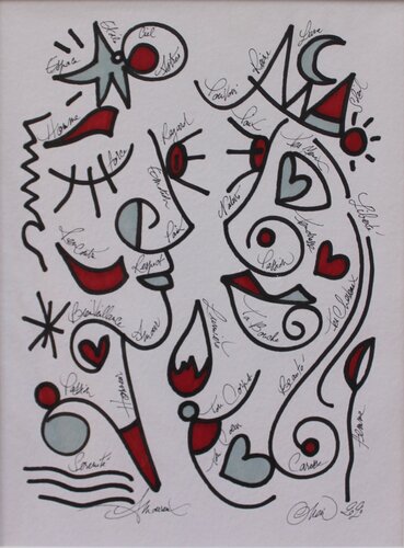 AMOUREUX di David Onen, Pittura in vendita su Singulart