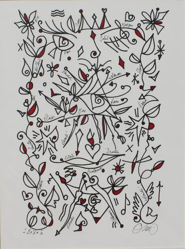 PUISSANT DESIR D'AMOUR van David Onen, Schilderij te koop op Singulart