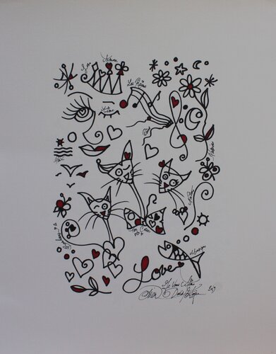 JE VOUS AIME by David Onen, 회화 for Sale on Singulart