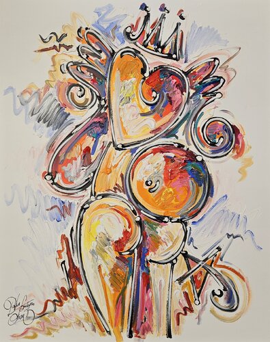 " la Beauté de ton Cœur " van David Onen, Schilderij te koop op Singulart