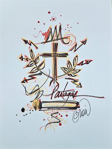 Partagasss by David Onen, 종이 for Sale on Singulart
