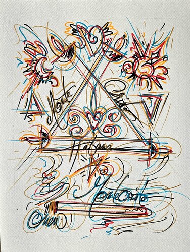 Monté christtt von David Onen, Werk auf Papier kaufen auf Singulart