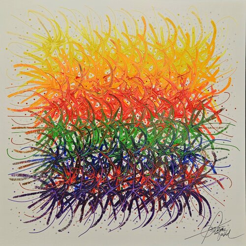 les Couleurs de notre Amour van David Onen, Schilderij te koop op Singulart