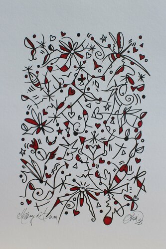 MESSAGE D'AMOUR di David Onen, Disegno in vendita su Singulart