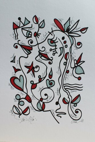 TOI ET MOI by David Onen, 소묘 for Sale on Singulart