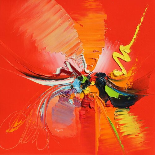 PULSIONS ROUGES by David Onen, Painting for Sale on Singulart