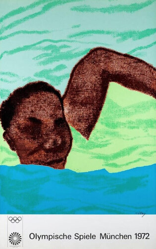 1972 Munich Olympic Games Poster (Olympische Spiele Munchen) Olympics von R. B. Kitaj, Druck kaufen auf Singulart
