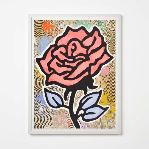 Red Rose by Donald Baechler, 版画 for Sale on Singulart