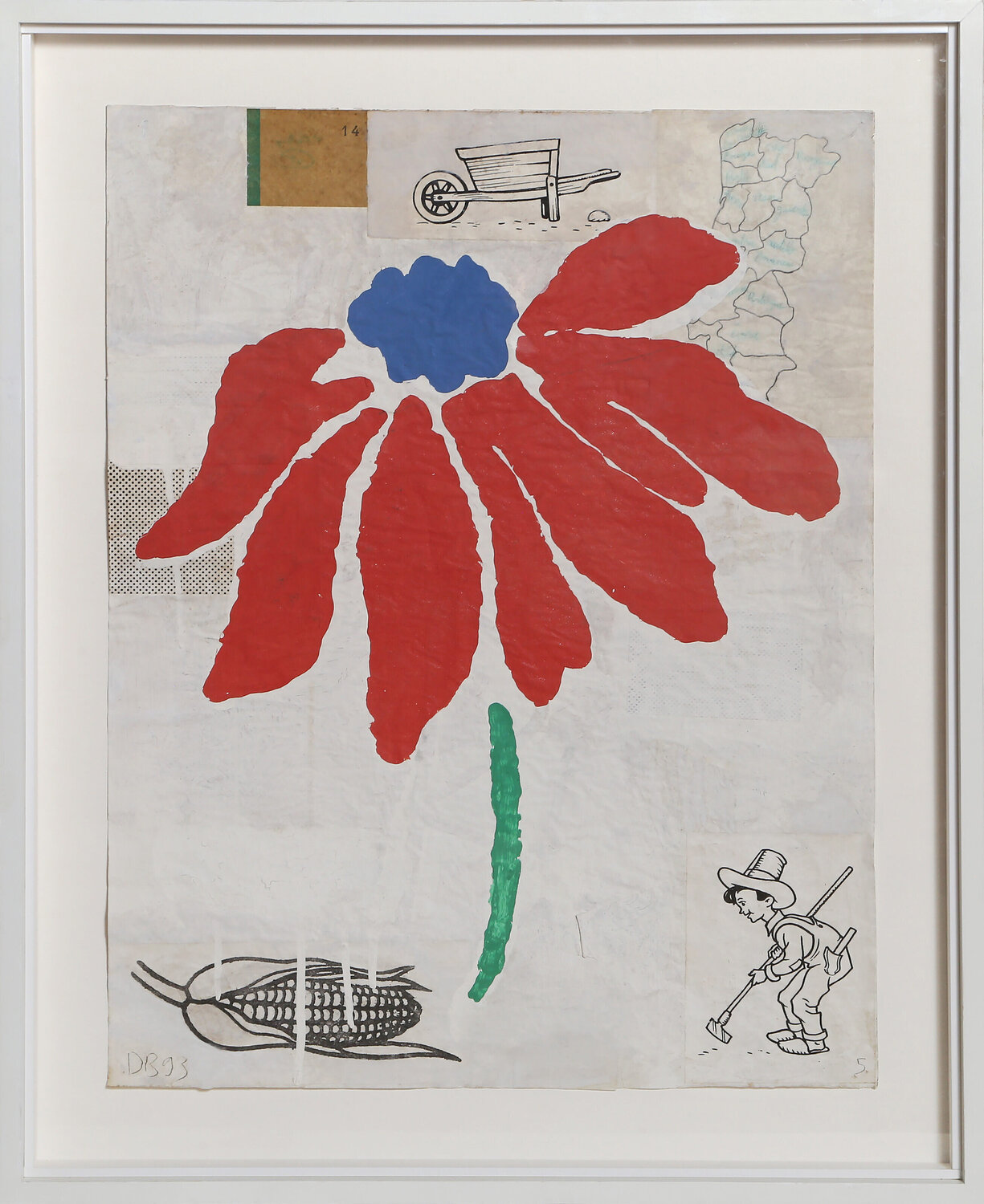 Red Flower Donald Baechler