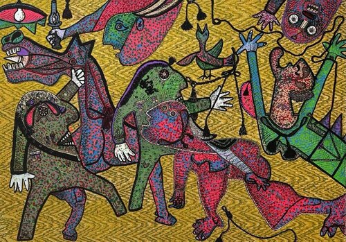 Particolare di Guernica van Enrico Baj, Afdruk te koop op Singulart