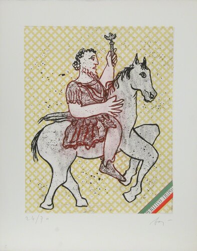 Caius Julius Caesar Octivanius Augustus by Enrico Baj, Print for Sale on Singulart