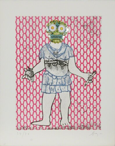Flavius Valerius Constantinus Chlorus by Enrico Baj, Print for Sale on Singulart