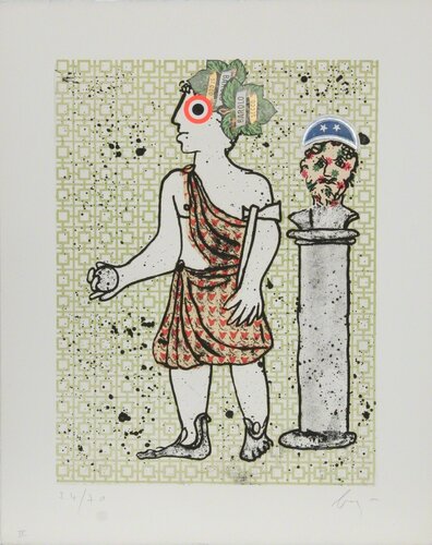 Caius Flavius Valerius Claudius Constantinus by Enrico Baj, Print for Sale on Singulart