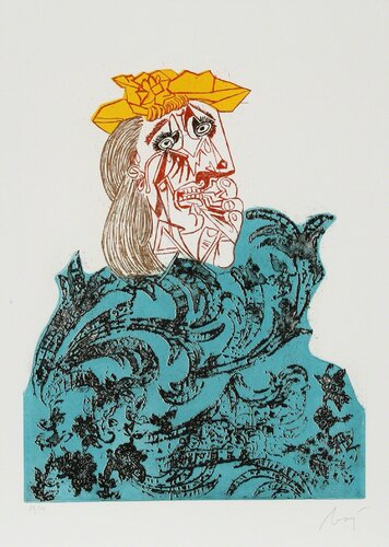 Portrait 1 from Baj Chez Picasso by Enrico Baj, Print for Sale on Singulart