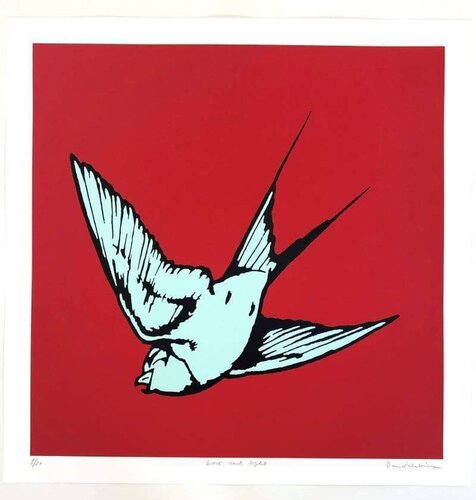 Love and Light - Red and Mint by Dan Baldwin, Print for Sale on Singulart