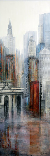 Early Morning in Manhattan - VII par Renée De Gagné, Peinture en vente sur Singulart