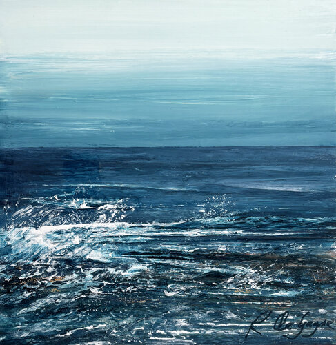 Of Sand And Waves par Renée De Gagné, Peinture en vente sur Singulart