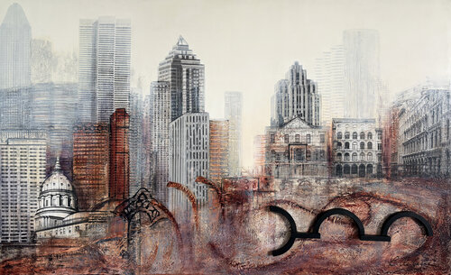 Past is Present - I par Renée De Gagné, Peinture en vente sur Singulart