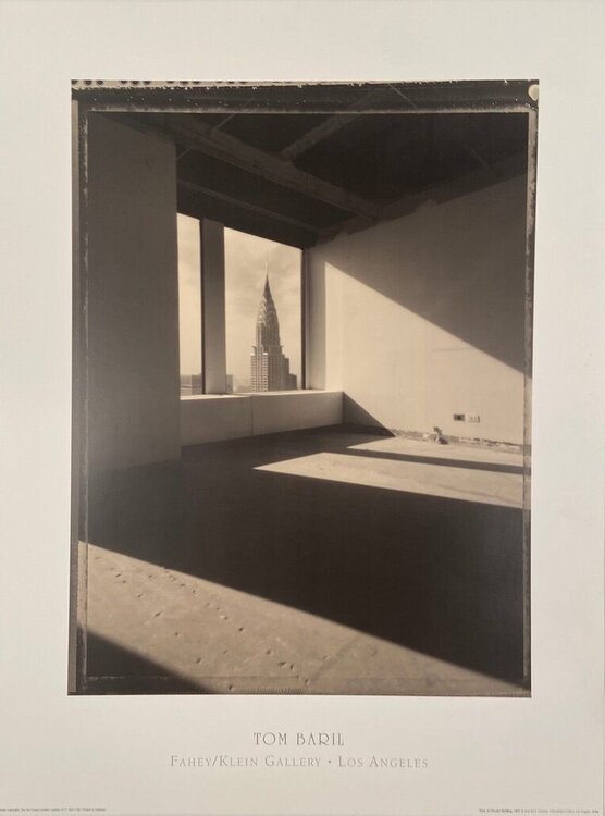 View of Chrysler Building, New York by Tom Baril Photo Poster, RARE, FREE DOMESTIC SHIPPING Tom Baril