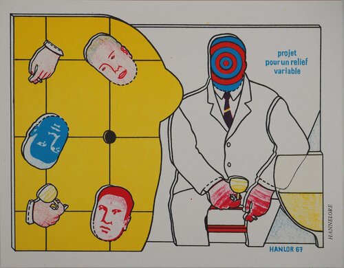 Projet pour un relief, Lithographie originale by Hannelore Baron, 版画 for Sale on Singulart